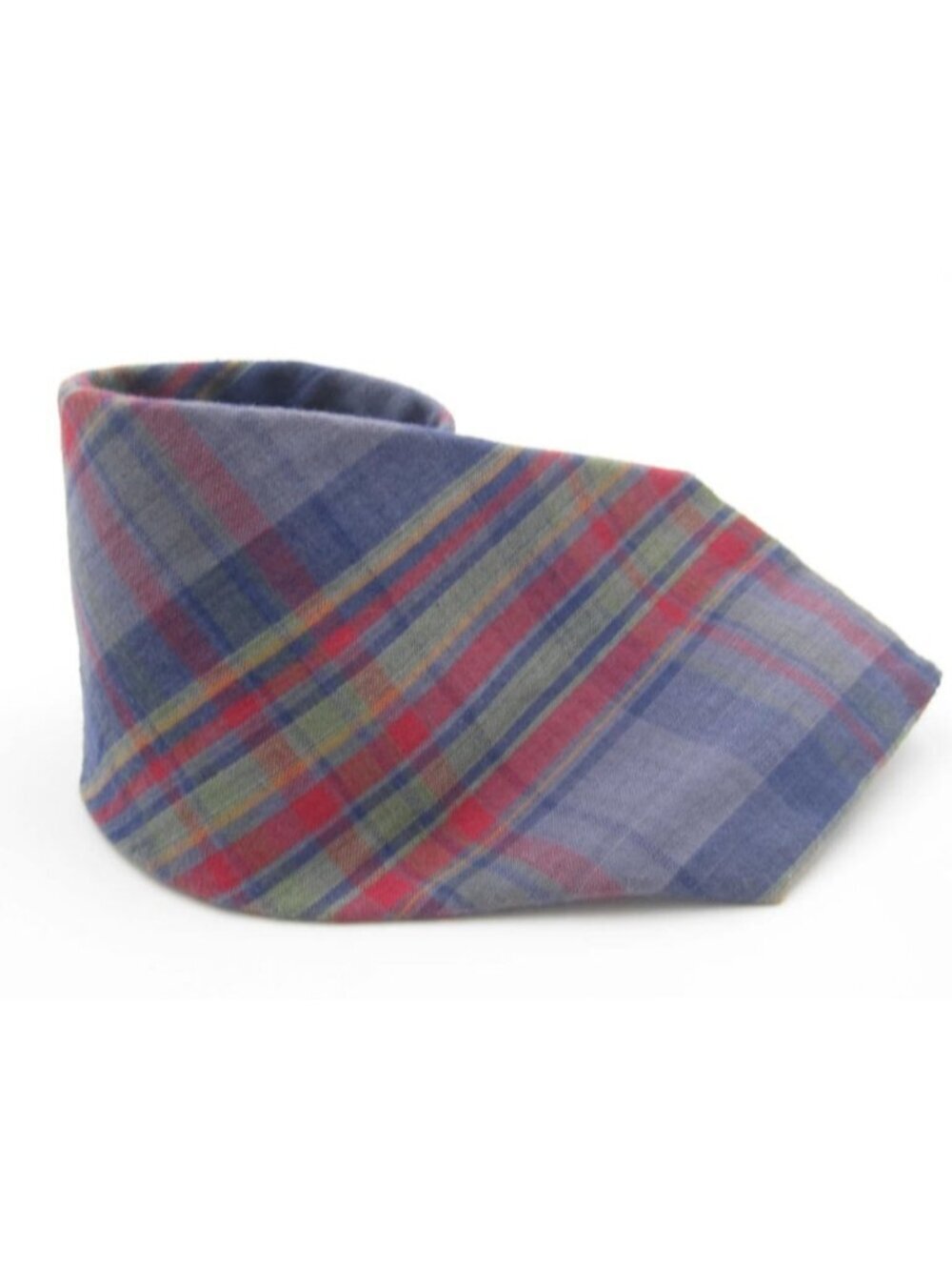 Vtg Gap Men's Cotton Madras Plaid Tie  Preppy Necktie (Made in USA)